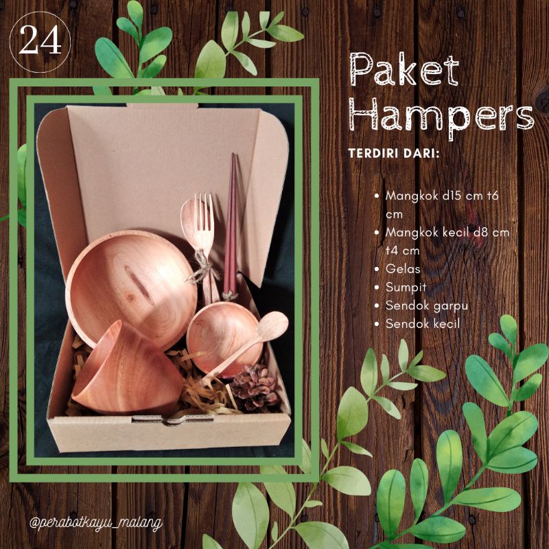 

Hampers/ Kado Pernikahan/Ulang Tahun / lebaran perabot kayu