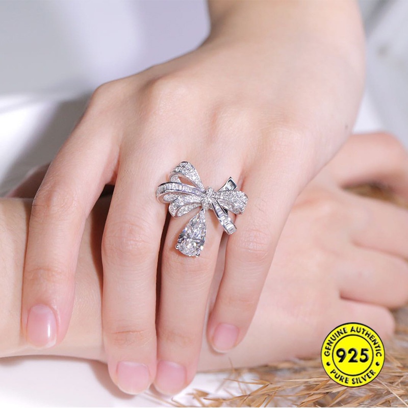 Cincin Pita Moissanite Untuk Wanita