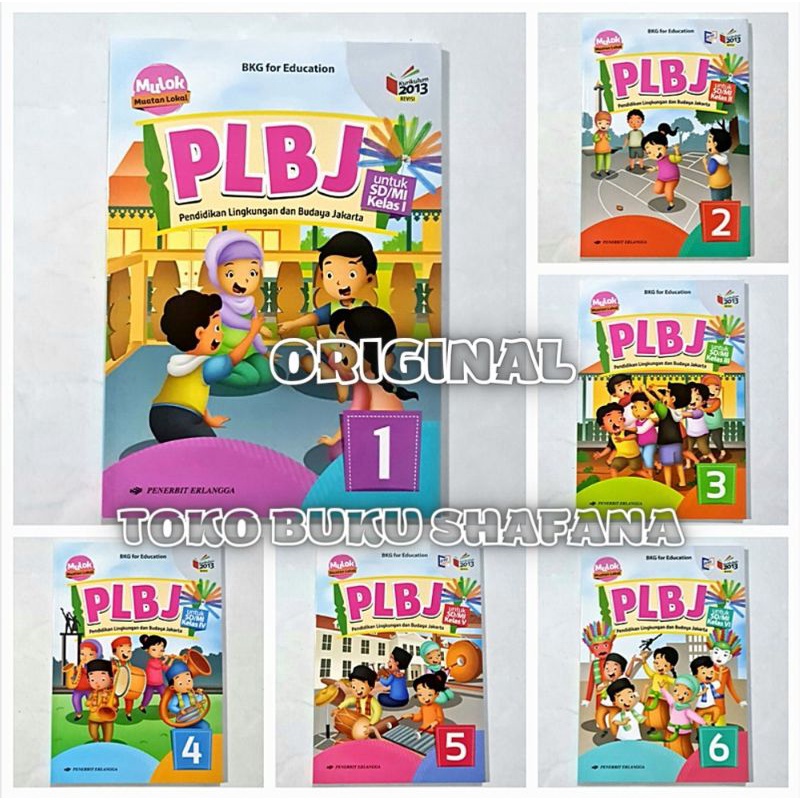 BUKU PLBJ KELAS 1 2 3 4 5 6 SD/MI K13 REVISI ERLANGGA - MULOK ( MUATAN LOKAL )