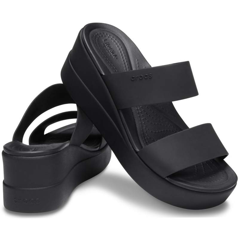 Crocs / Crocs Brooklyn Mid Wedge / Sandal Wedges / Sandal Crocs / Crocs Wanita / Crocs Wedges / Selop Wanita