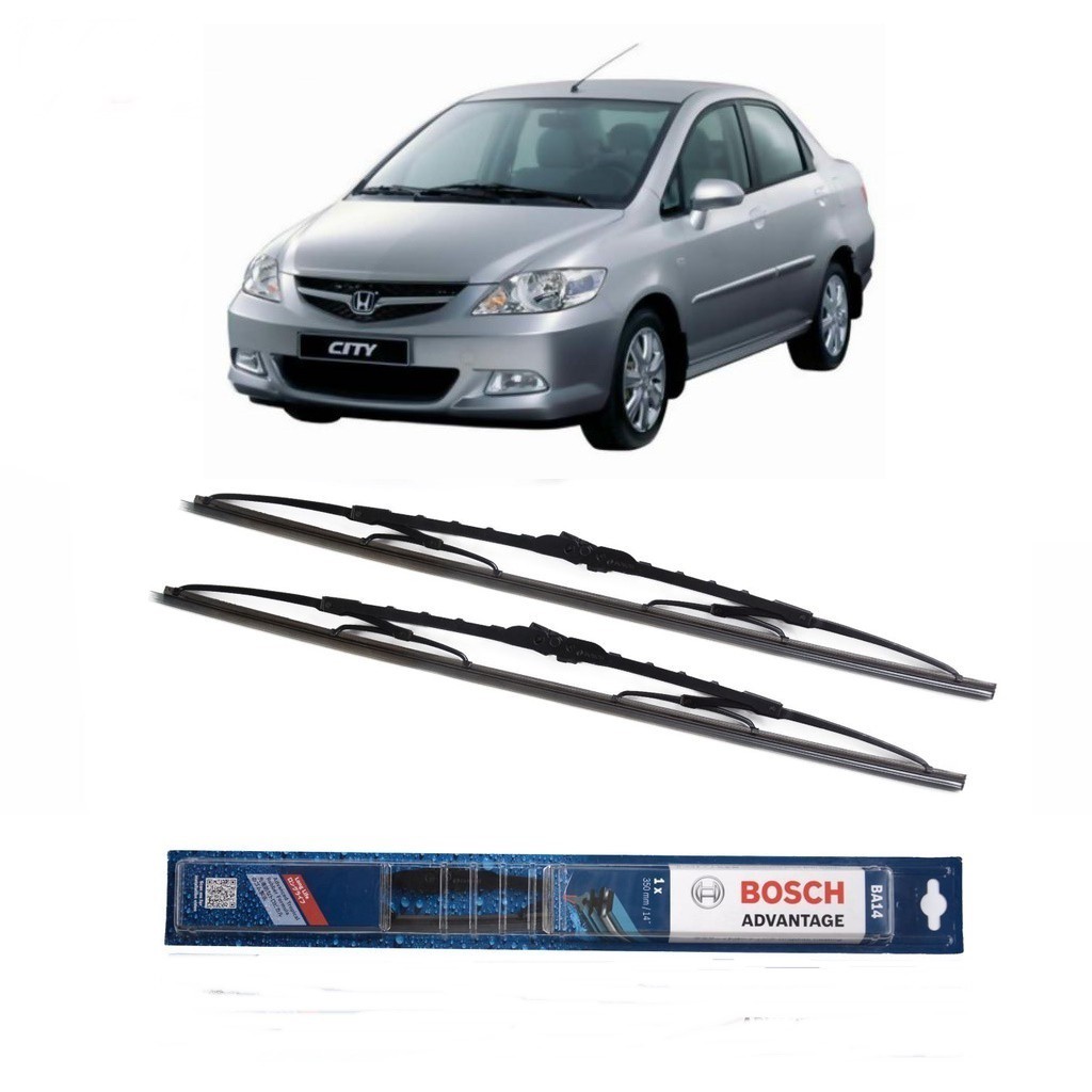 Bosch Wiper Honda City Frame Besi - 2 buah/Set 14-22