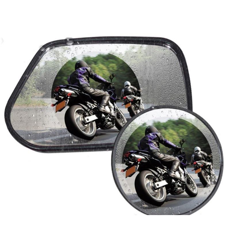 laristerus79 2pc RAINPROOF FILM stiker anti embun hujan spion motor 10 x 10 stiker anti embun hujann