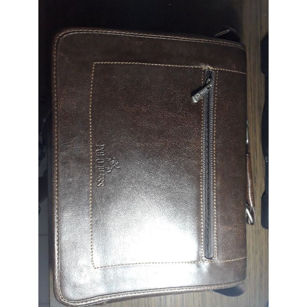 Preloved Tas Kerja Kulit Selempang Vintage