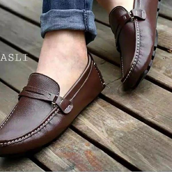 ❉ - SEPATU PANTOFEL PRIA KULIT ASLI - PANTOFEL PANSUS FORMAL - BELICA SLIP-ON ❈