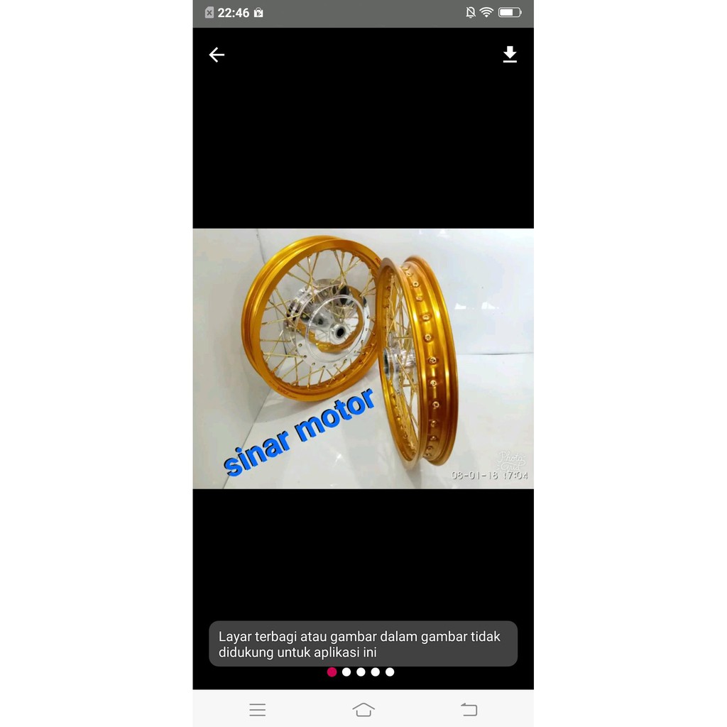 Terlaris Velg Matic Vario - Mio - Beat - Fino - Xeon - Dll. Velg Jari Jari Ring 14 Matic Rossi