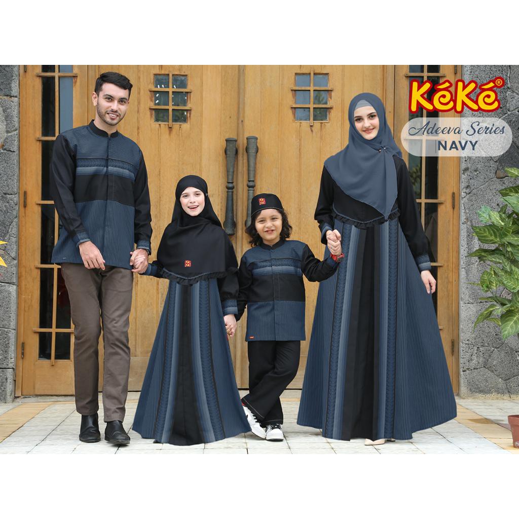 [NAVY] SARIMBIT KELUARGA KEKE TERBARU 2021 - ADEEVA SRK 06