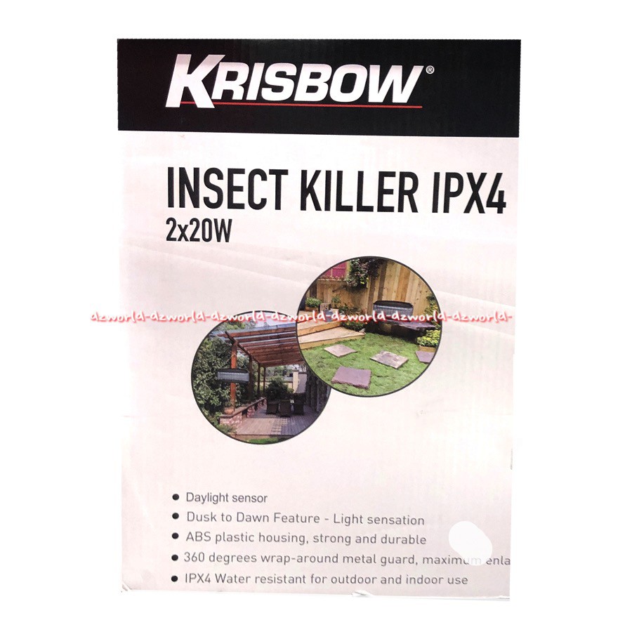 Krisbow Insect Killer 2x20 W Alat Pengusir Nyamuk Serangga Alat Setrum