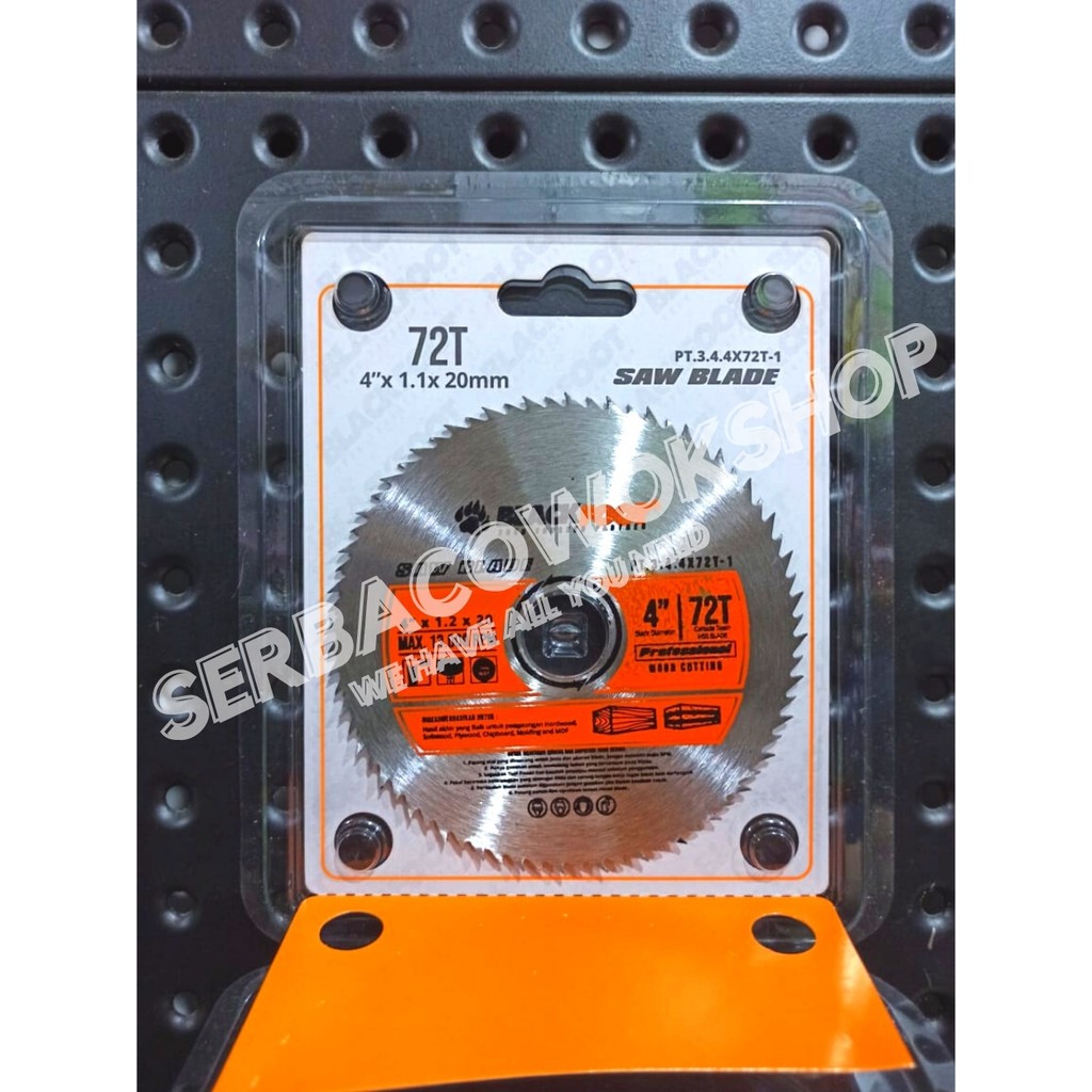 Blackfoot Saw Blade 4&quot; Inch 72 T Wood Cutter Tajam Carbide HSS Blade Termurah Berkualitas