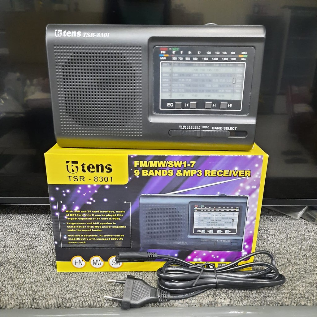 RADIO - TENS TSR - 8301 9 BANDS & MP3 RECEIVER