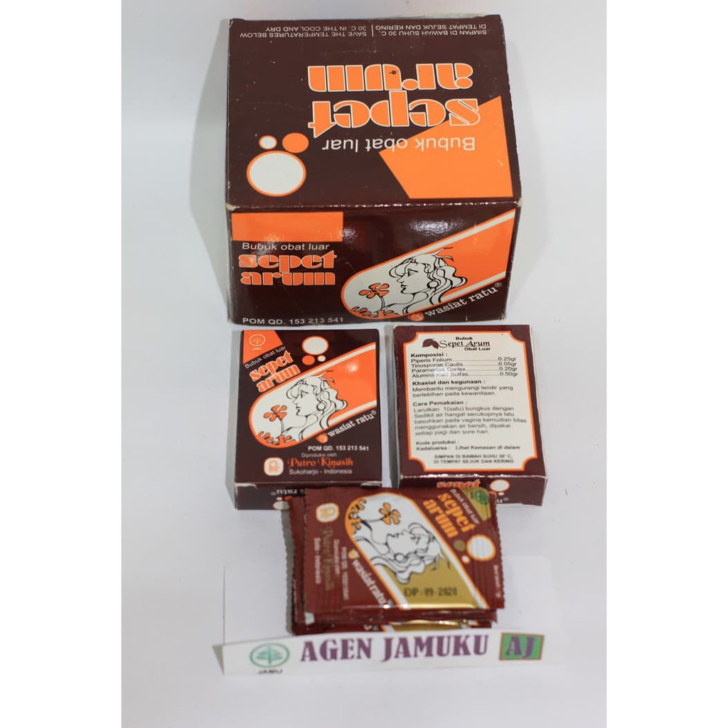 (Original) Sepet Arum Bubuk Cebok isi 100 bungkus Exp Lama Termurah