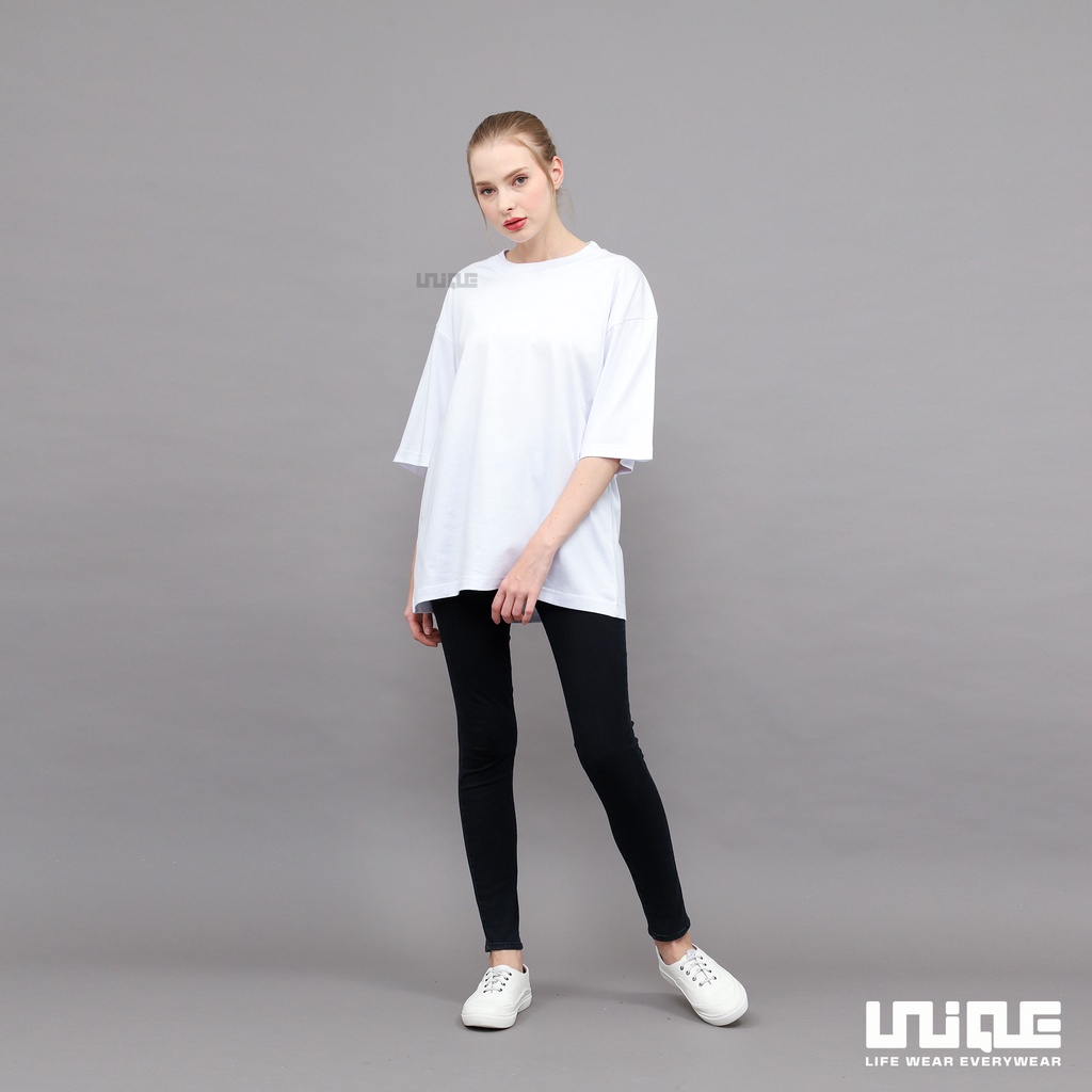 UNIQUE - (Basic Series) Kaos Polos Oversize Basic White