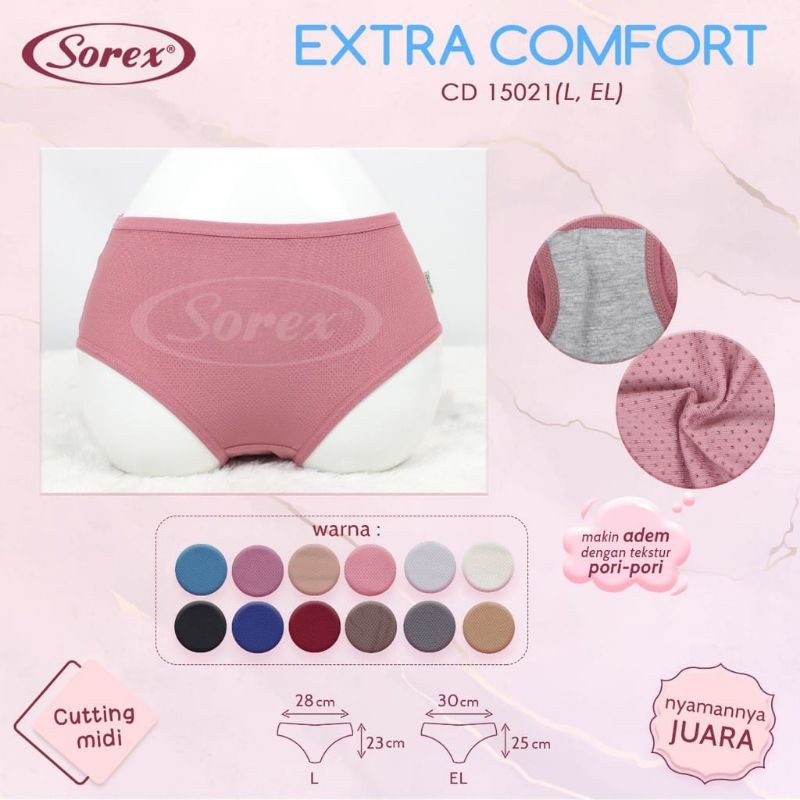 SOREX cd  Wanita  Lembut  Berpori 15021 EXTRA Comfort Original