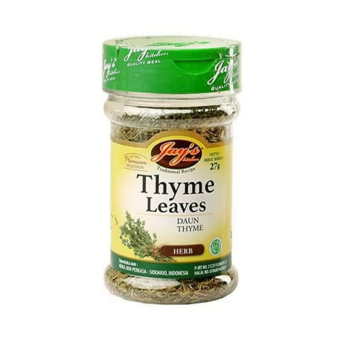 

Jual JAY'S THYME LEAVES/DAUN THYME KERING 27GR Limited