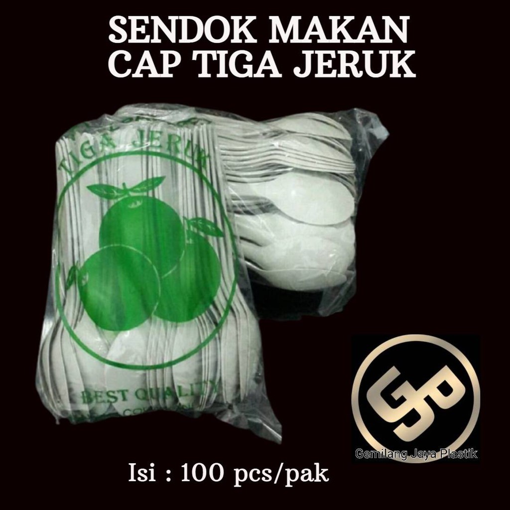 (ISI 100) SENDOK MAKAN PLASTIK BUTEK / SENDOK PANJANG BUTEK