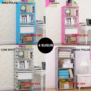 Rak buku serbaguna lemari multi fungsi rak sepatu portable Rak buku serbaguna lemari multi fungsi rak sepatu portable