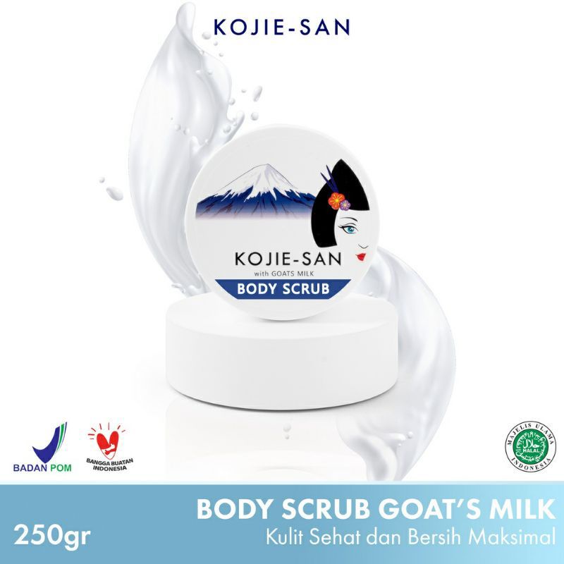 KOJIE SAN BODY SCRUB GOAT MILK/KOJIC 250GR [𝗕𝗣𝗢𝗠]