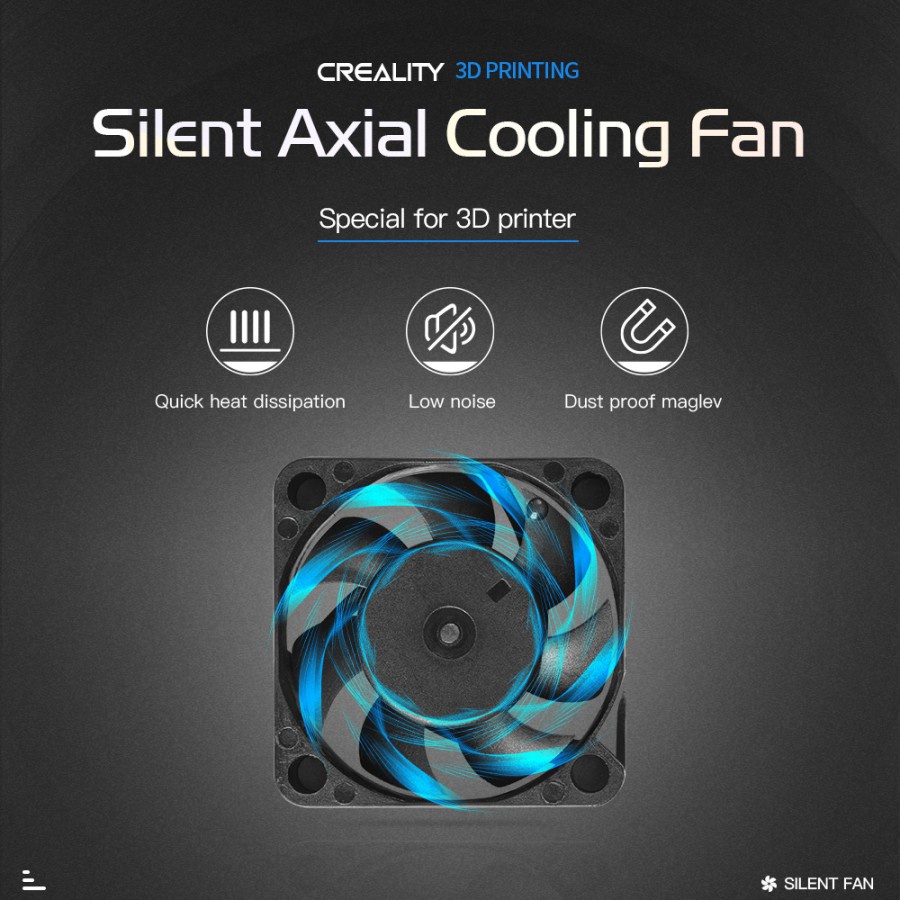 Original Creality Ender 3 Ultra Silent 3D Printer 4010 Axial Fan