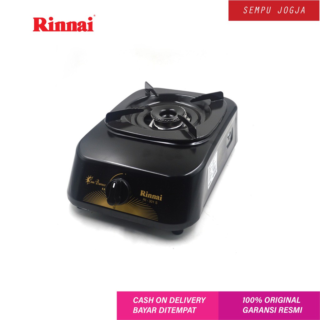 Kompor Gas Rinnai Ri-301s 1 Tungku Ri301s Ri-301 S Sun Burner