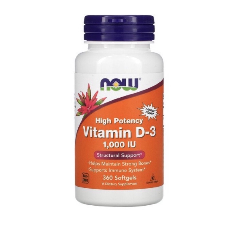 READY STOCK NOW Foods Vitamin D3 1000iu - 360 softgels - HALAL
