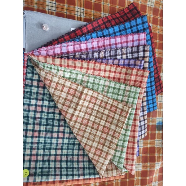 Bahan Seragam sekolah Kotak-kotak