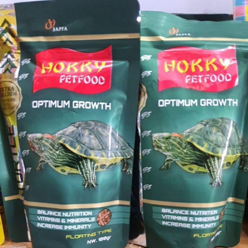 makanan pakan pelet kura kura hokky turtle food petfood stick 100 gram