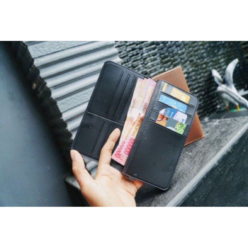 Dompet pria panjang kulit sintetis