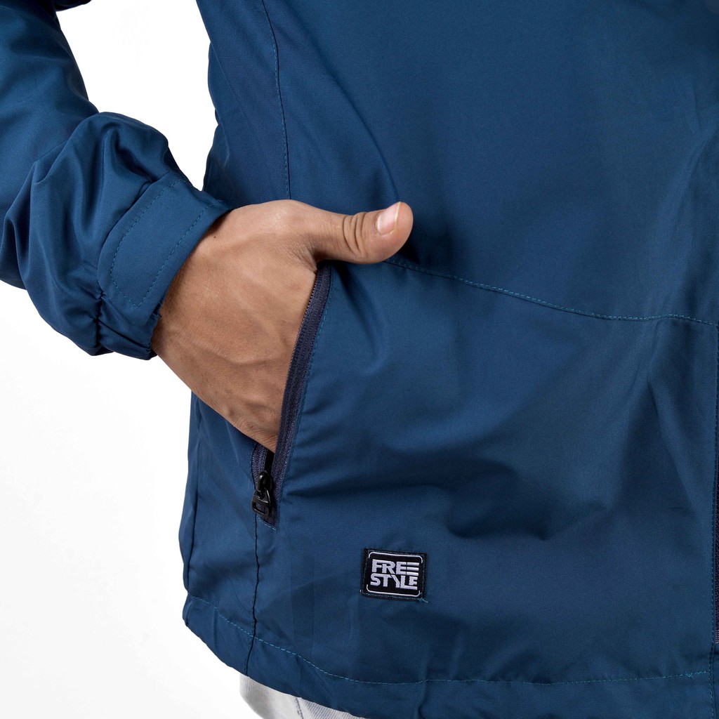 Freestyle Jaket Gunung Pria Waterproof Anti Air Taslan Jaket Outdoor Hiking Windproof-2