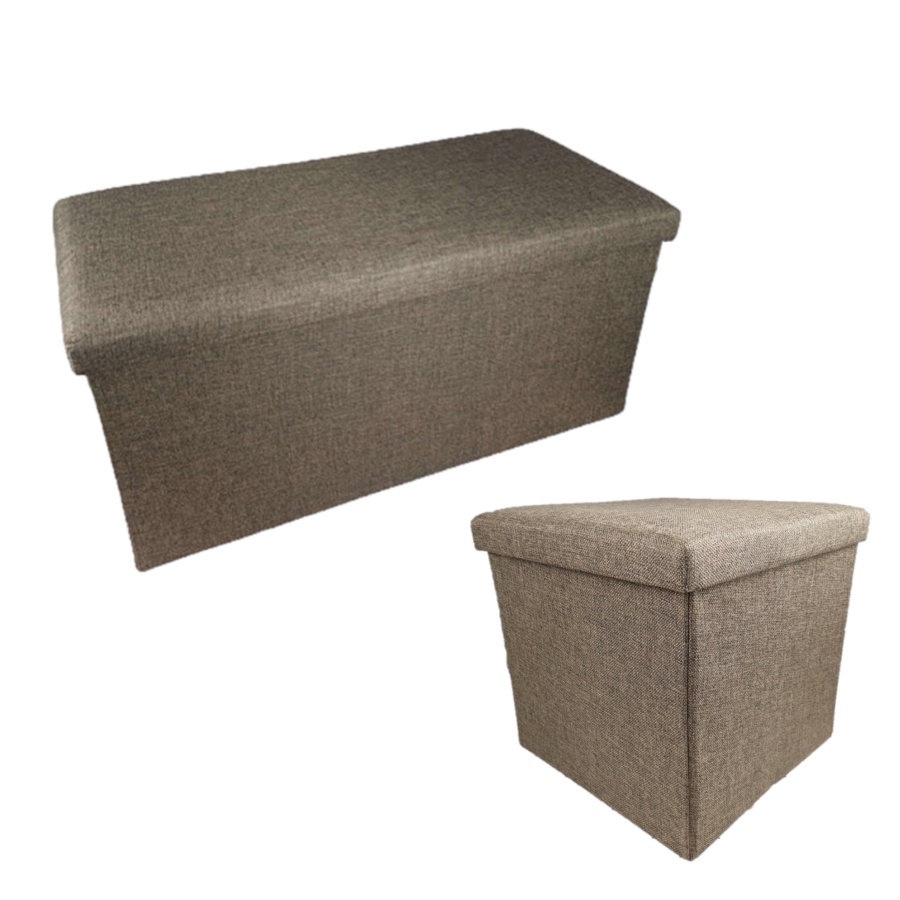 Sofa Kotak Penyimpanan Barang Foldable Storage Container - H031 - Brown