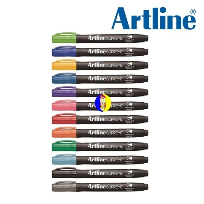 

Spesial Spidol Permanen / Permanent Marker Artline Epf-700 / 700 Uv 12 Warna Sale!!!