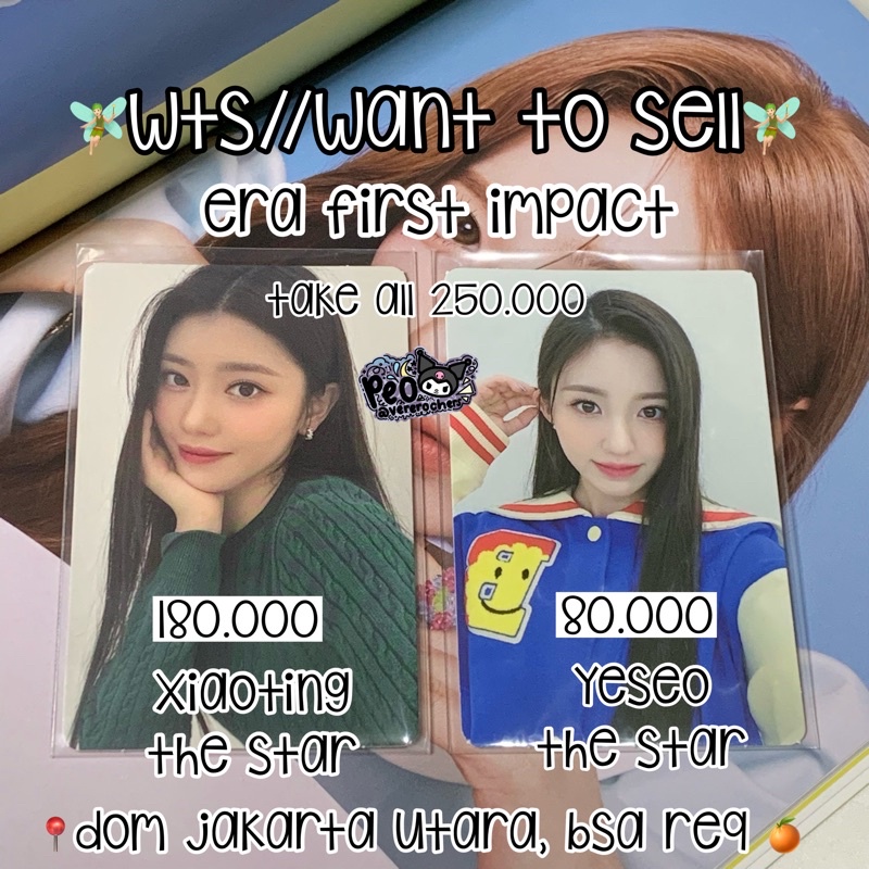 PHOTOCARD PC XIAOTING YESEO THE STAR FIRST IMPACT KEP1ER READY STOCK OFFICIAL