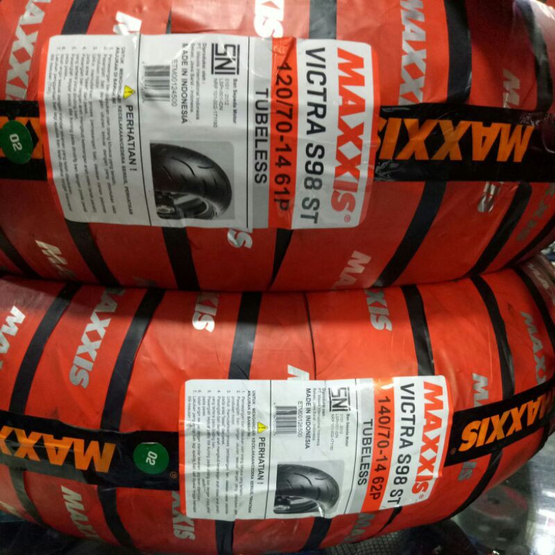 Ban depan belakang PCX aerox 140 / 70 - 14 + 120 / 70 - 14 victra