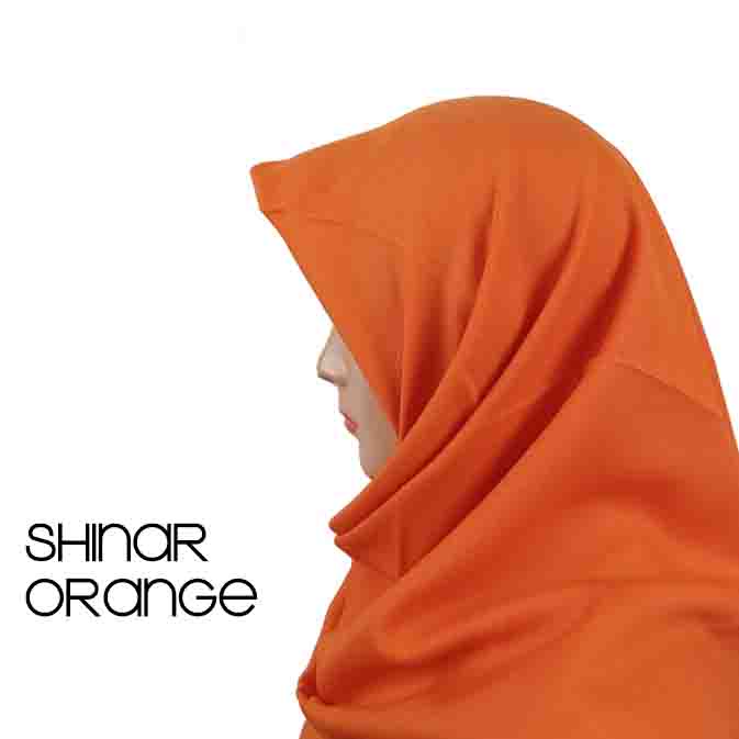 Jilbab Sinar Glamour Jilbab Shinar Kerudung Shinar Glamour Hijab Sinar Glamour Ansania Original Part 1-SHINARJAHIT-ORANGE