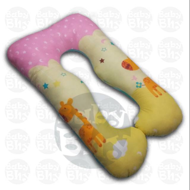 Bantal Hamil , Kain Katun Motif, Isi dakron silikon