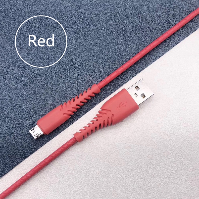 Kabel Data Anti Bending Cable Micro 2.0 Usb - Type C Usb Fast Charging 2.A