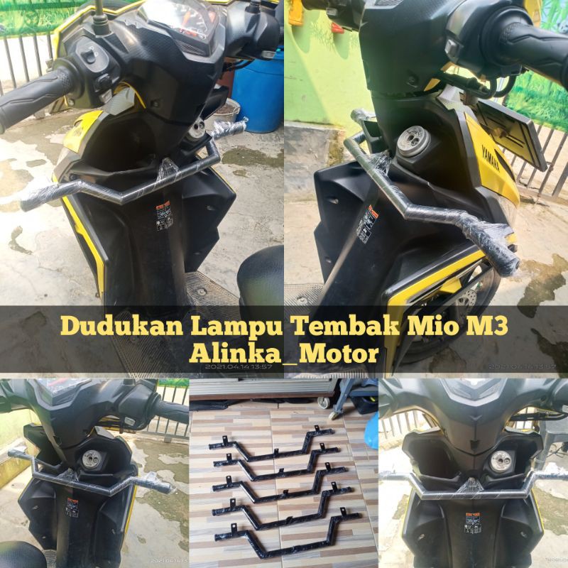 Dudukan lampu Tembak Mio Mio M3 Mio Smile Crashbar