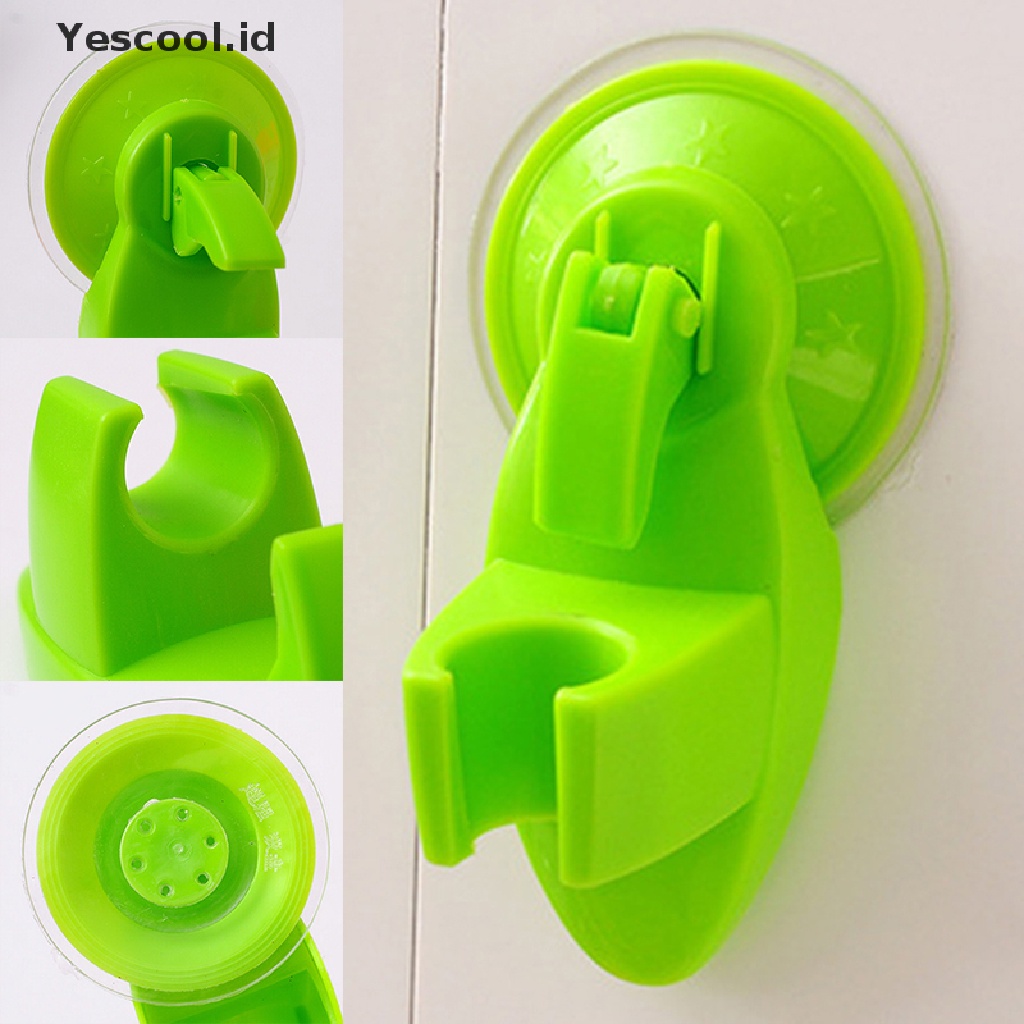 (Yescool) Holder / Organizer Sapu / Pel Model Tempel Dinding Dengan Suction Cup Untuk Rumah