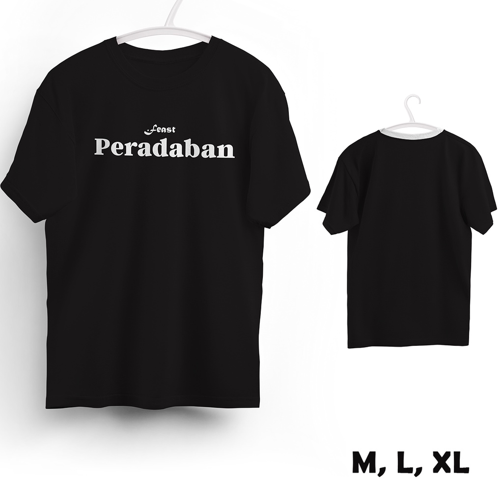 Baju Kaos Distro Feast Peradaban Bahan Katun Premium Lengan Pendek Unisex 102