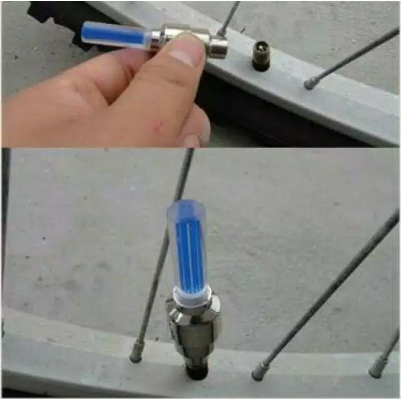Tutup Pentil Ban Menyala Lampu Led Untuk Mobil / Sepeda / Motor