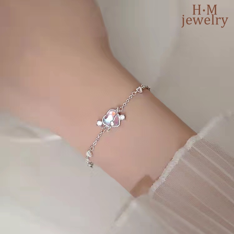 Gelang Desain Aurora Hati Gaya Minimalis Untuk Wanita 2022