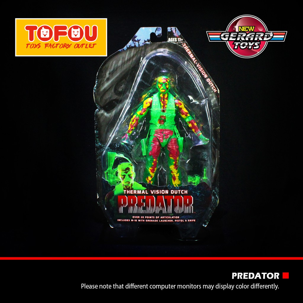 Mainan Thermal Vision Dutch - Predator - NECA - MIB
