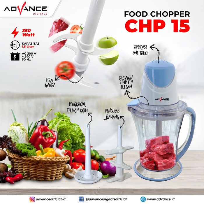 Blender Daging Advance CHP 15 Food Meat Chopper Plastik