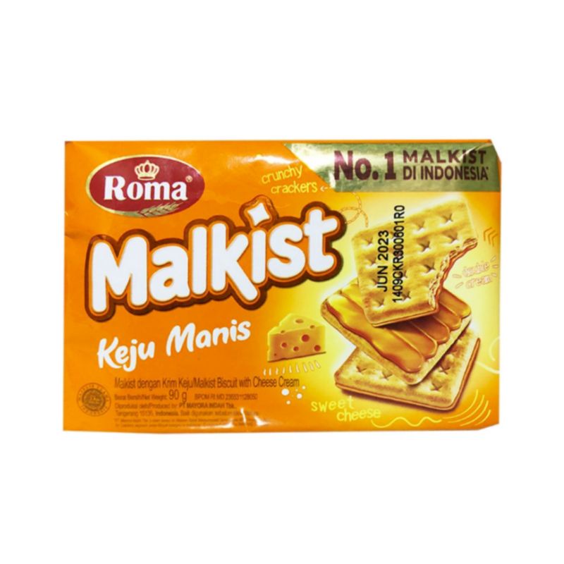 

Roma Malkist Keju Manis Crackers 90 g