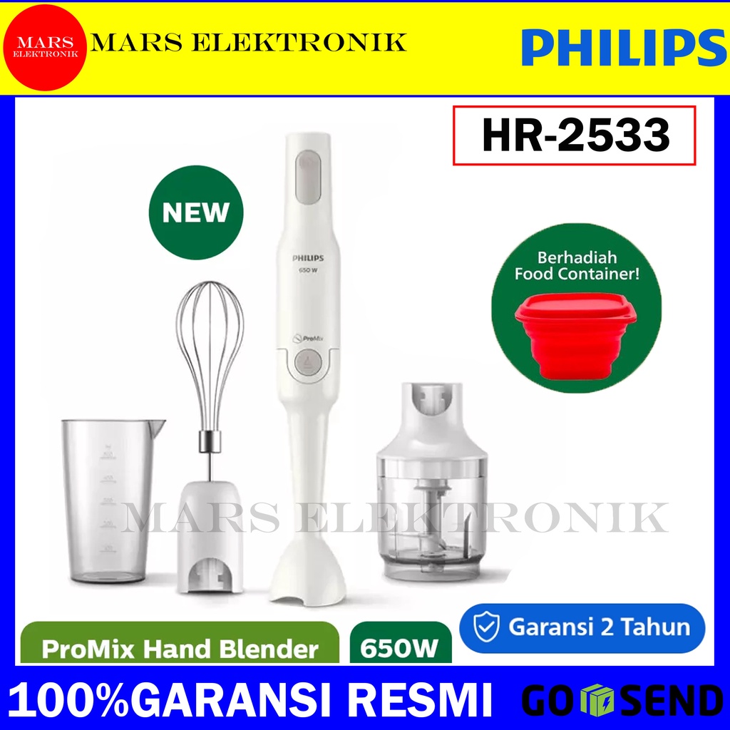 Jual PHILIPS HAND BLENDER HR2533 / GARANSI REMI / HR 2533 / BLENDER