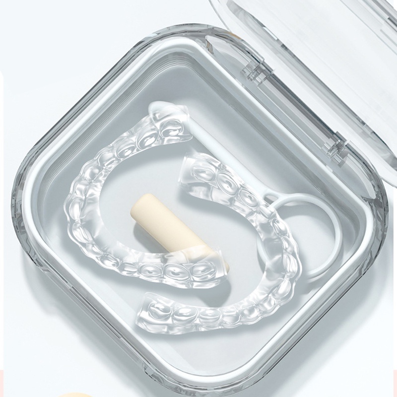 Kotak Gigi Palsu/Travel Denture Case/Portable Storage False Teeth Box