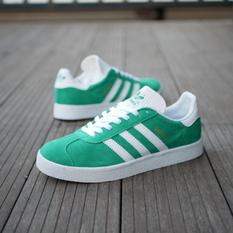 sepatu Adidas Gazelle Green White