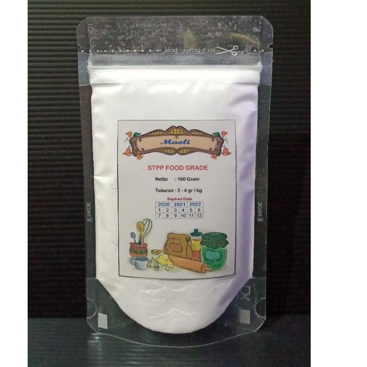 

♠774♘ STPP Thailand 100 Gram / STPP Food Grade / Pengenyal Bakso Mie / Perenyah Kerupuk HALAL ✓