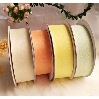 Chiffon Satin Ribbon - Pita Sifon 1,5&quot; (1roll = 10m)