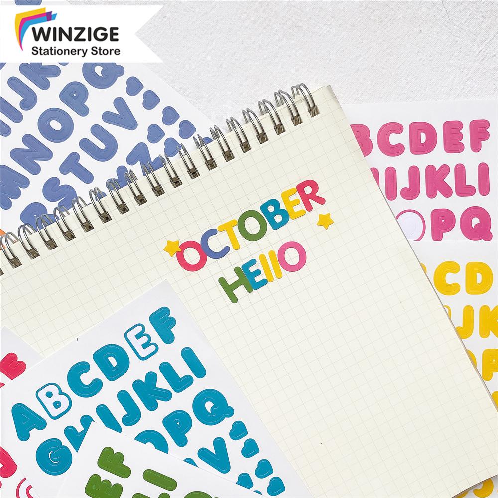 

Cute Alphabet Stickers Deco Diary Planner DIY Scrapbook Album