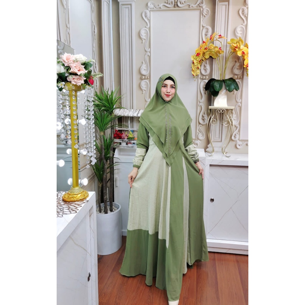 Sandra Series By Yumna Syari ORI Hijab Gamis Syar'i Original Kekinian Terlaris Termurah Bestseller B