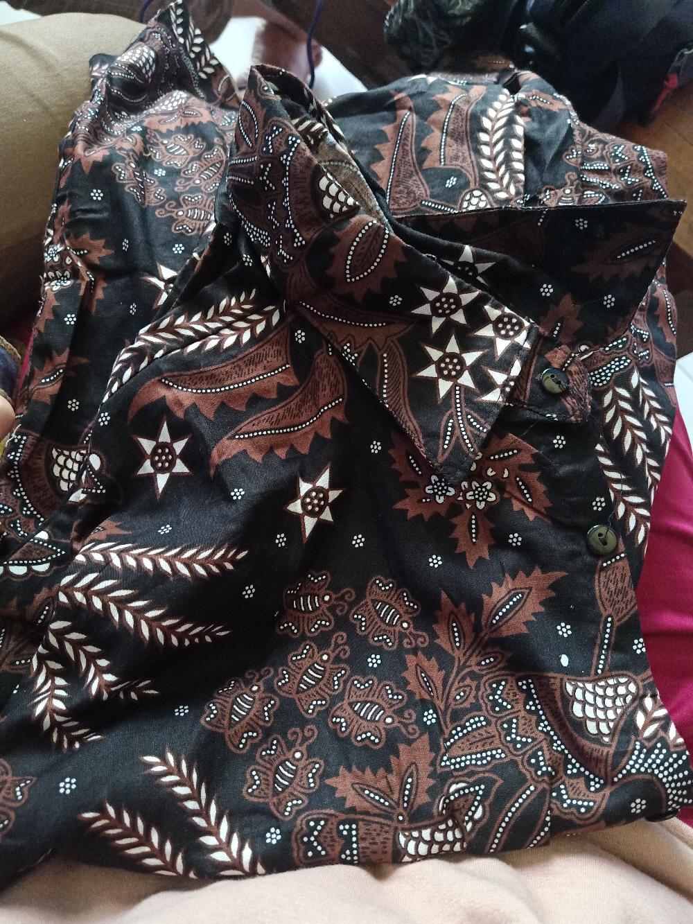 Bswart Batik Hrb026 Kenongo Hem Pendek Padi Pekalongan M L Xl Batik Pria Murah Modern Grosir